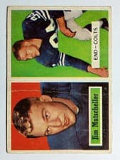 Jim Mutscheller 1957 Topps card