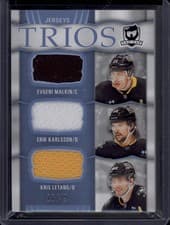 2024-25 Upper Deck The Cup Cup Trios Jersey Evgeni Malkin/Erik Karlsson/Kris Letang #C3-MKL card