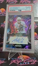 Arch Manning 2025 Panini Prizm Black Prizmatrix Signatures card
