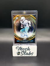 2025 Topps Cosmic Chrome Equinox Autographs De'Von Achane #EQA-DA card