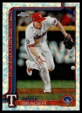 2025 Topps Chrome Logofractor Edition Base Set Corey Seager #24 card