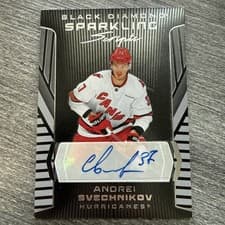 2025-26 Upper Deck Black Diamond Sparkling Scripts Andrei Svechnikov #SS-AS card