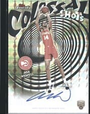 2025-26 Finest Colossal Shots Autographs Asa Newell #CS-AN card