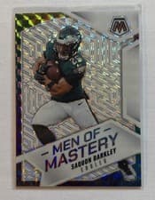 2025 Panini Mosaic Men of Mastery Saquon Barkley #10 card