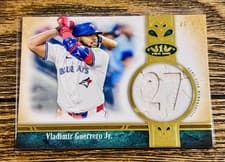 2026 Topps Tier One Jersey Number Relics Vladimir Guerrero Jr. #JNR-VG card