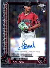 2025 Topps Chrome Update Rookie Debut Autographs Cristian Mena #CRDA-CME card