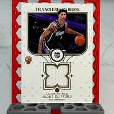 2025-26 Topps Franchise Fabrics Nique Clifford #FF-NC card