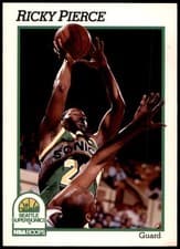 Ricky Pierce 1991-92 Hoops Base Set card