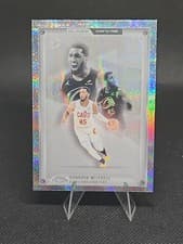 Donovan Mitchell 2025-26 Topps Chrome Glass Canvas card