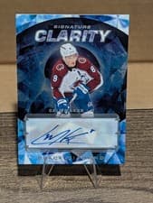 Cale Makar 2024-25 Upper Deck Black Diamond Signature Clarity card