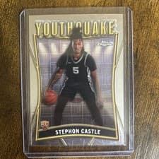 2024-25 Topps Chrome YouthQuake Stephon Castle #YQ-3 card