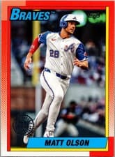 2025 Topps 1990 Topps Baseball (Series One) Matt Olson #T90-13
