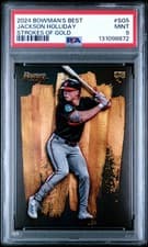 2024 Bowman's Best Strokes of Gold Jackson Holliday #SG-5 card