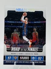 Jalen Brunson 2024-25 Hoops Road to the Finals First Round Recap card