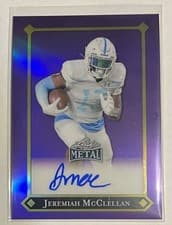 2025 Leaf Metal 92 Autographs Jeremiah McClellan #92L-JMC card