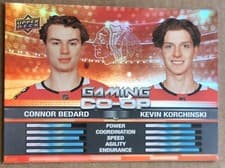 2024-25 Upper Deck Gaming Co-Op Connor Bedard / Kevin Korchinski #CGO-6 card