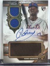 2024 Topps Triple Threads Rookie Autographed Relics Ronny Mauricio #RAR-RM card