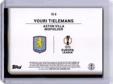 2025-26 Topps UEFA Club Competitions Trophy Chasers Youri Tielemans #TC-6 card