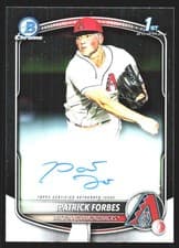 2025 Bowman Draft Chrome Prospect Autographs Patrick Forbes #CPA-PF card