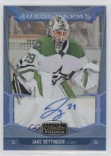 Jake Oettinger 2024-25 O-Pee-Chee Platinum Blue Rainbow Autographs card