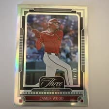 2025 Panini Three and Two Base Set James Wood #124 card
