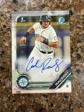 Cal Raleigh 2019 Bowman Chrome Prospects Autographs card