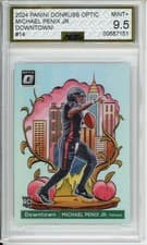 Michael Penix Jr. 2024 Panini Donruss Downtown card