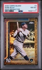 2025 Topps Gilded Collection Base Set Babe Ruth #3 card