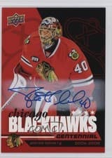 2025-26 Upper Deck Chicago Blackhawks Centennial Red Hot Autos Patrick Lalime #65 card
