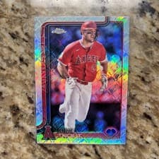 2025 Topps Chrome Logofractor Edition Base Set Mike Trout #100 card