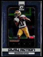2025 Donruss Optic Play Action Brandon Aiyuk #16 card