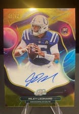 2025 Topps Cosmic Chrome First Flight Signatures Riley Leonard #FFS-RL card
