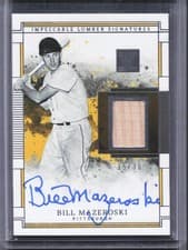 2025 Panini Impeccable Lumber Signatures Bill Mazeroski #12 card