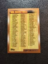 Checklist 1998 Topps card