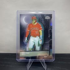 2026 Topps Chrome Black Nocturnal Mike Trout #NOC-37 card