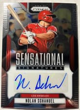 2025 Panini Prizm Sensational Signatures Nolan Schanuel #SS-NS card