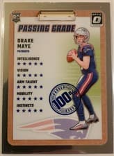 2024 Panini Donruss Optic Passing Grade Drake Maye #4 card
