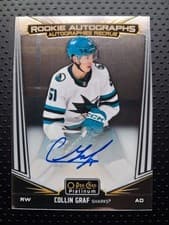 2024-25 O-Pee-Chee Platinum Rookie Autographs Collin Graf #R-CG card