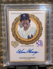 2025 Topps Gilded Collection Gilded Champions Autographs Goose Gossage #GCH-GG card