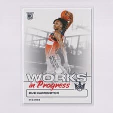 2024-25 Panini Court Kings Works in Progress Bub Carrington #17 card