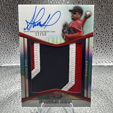 2025 Bowman's Best Prospect Patch Autographs Franklin Arias #PPA-FA card