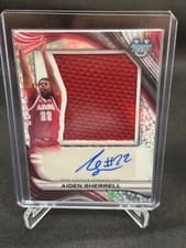 2024-25 Bowman's Best University Prospect Jumbo Relic Autographs Aiden Sherrell #PJRA-ASH card