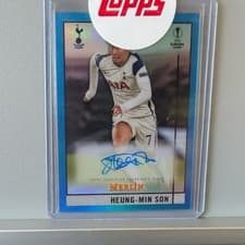 Heung min Son 2020 Topps Merlin Chrome UEFA Champions League Autographs card
