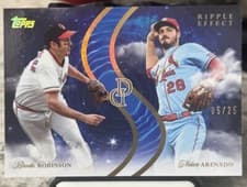 2024 Topps Dynamic Duals Ripple Effect Brooks Robinson / Nolan Arenado #RE-08 card