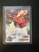 2025 Bowman Chrome Adios Autographs Christian Moore #AAV-CMO card
