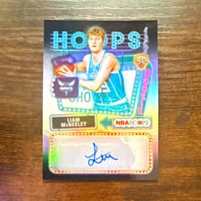 2025-26 NBA Hoops Hoops Rookie First Signs Liam McNeeley #HFS-LM card