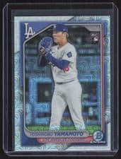 Yoshinobu Yamamoto 2024 Bowman Chrome card