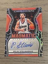 2024-25 Panini Obsidian Magmatic Signatures Peja Stojakovic #MS-PJA card