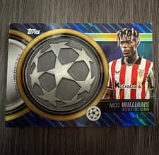 2025-26 Topps UEFA Club Competitions Starball Commemorative Relics Nico Williams #SCR-NW card
