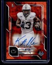 2025 Bowman University Chrome Sapphire Chrome Prospect Autographs Kaytron Allen #BCA-KA card